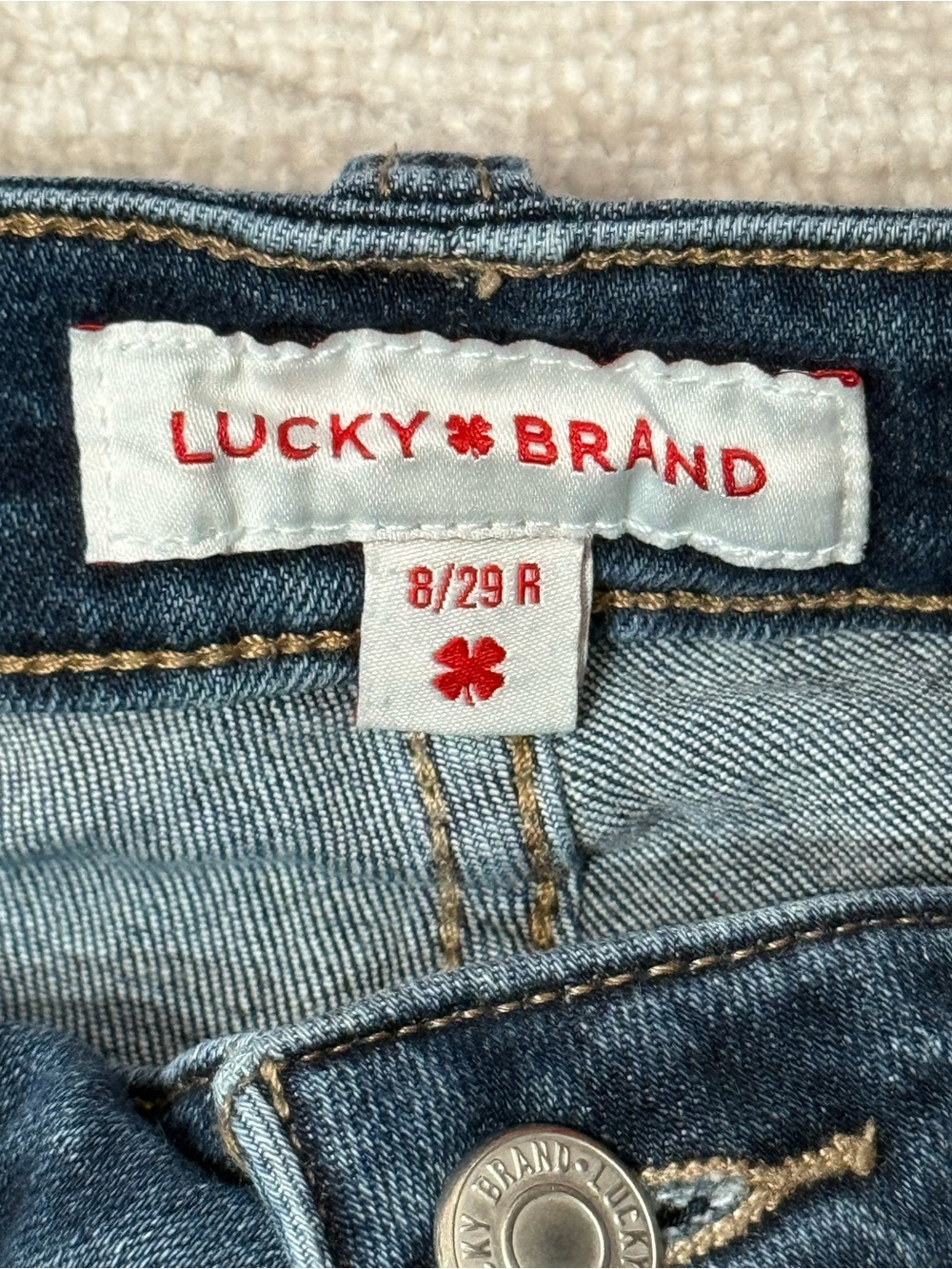 Lucky Brand Women’s 8/29R Blue Straight Leg Jeans Y2K Classic Denim - Picture 3 of 7